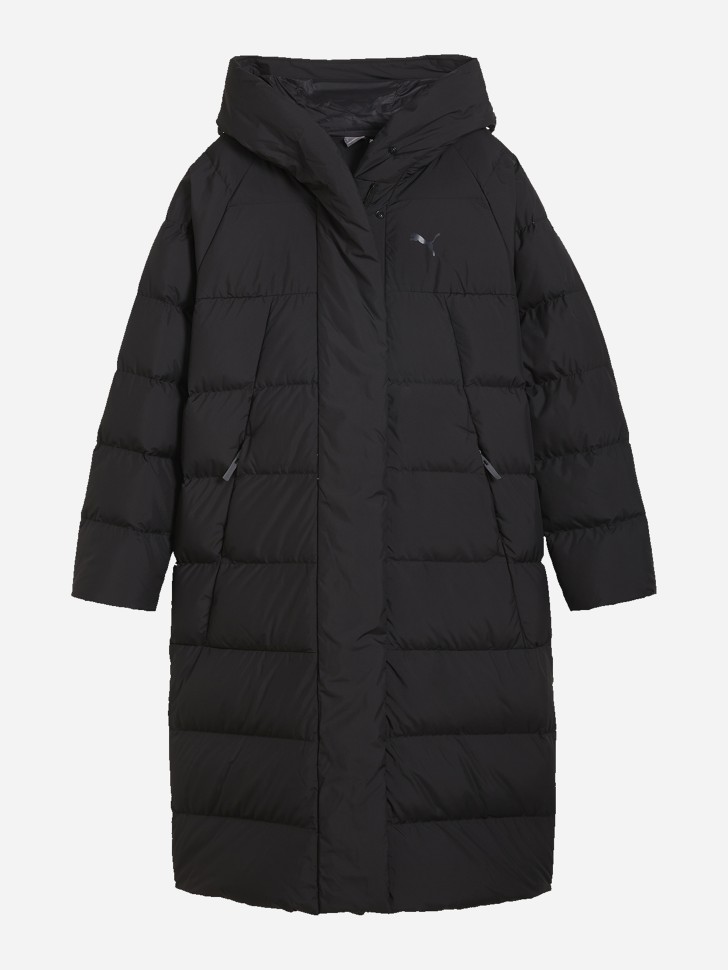 Куртка женская Puma Long down Coat черная 62649301 изображение 7