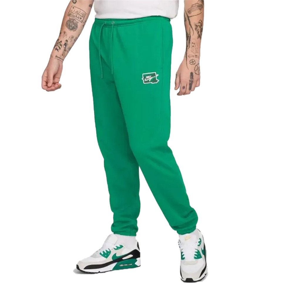 Брюки мужские Nike M NK CLUB FT CUFF PANT BOLT зеленые FZ0766-365 — Sport City Брюки мужские Nike M NK CLUB FT CUFF PANT BOLT зеленые FZ0766-365