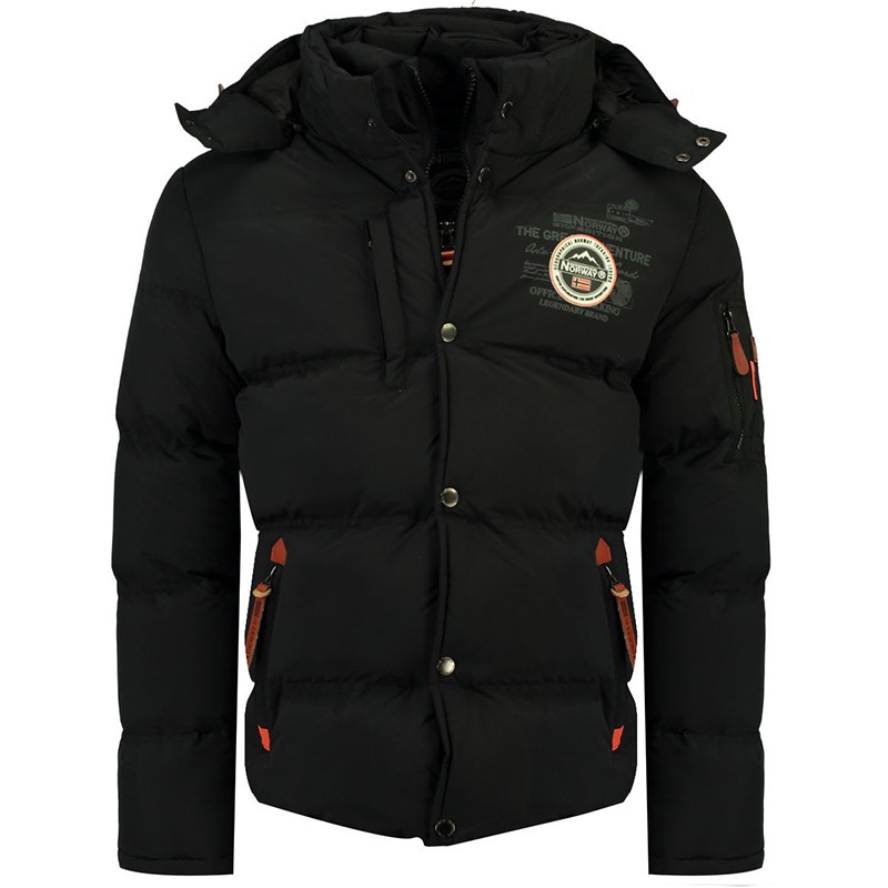 Куртка чоловіча Geographical Norway чорна WR053H-010 — фото 1