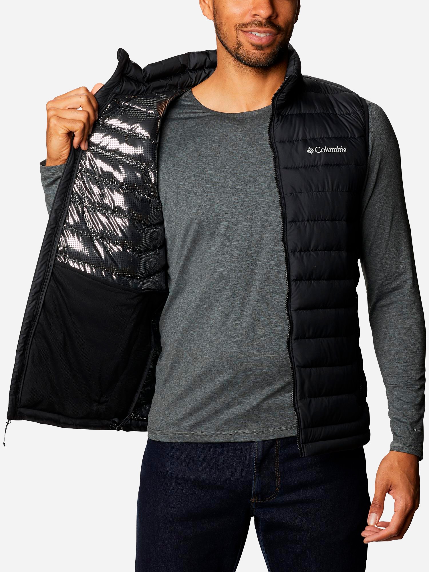 Жилет чоловічий Columbia Powder Lite™ II Vest чорний 2086971-010 изображение 3