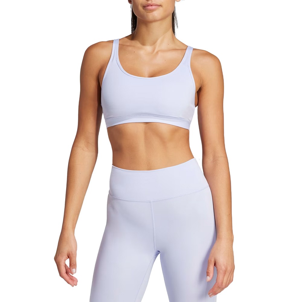 Бра жіночий Adidas ALL ME ESS MS фіолетовий JJ2654 изображение 1