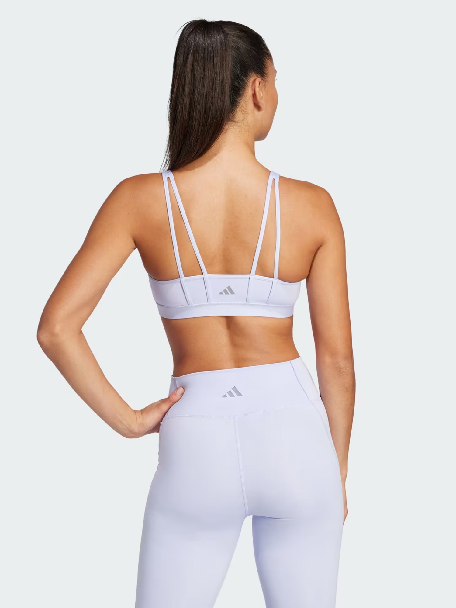 Бра жіночий Adidas ALL ME ESS MS фіолетовий JJ2654 изображение 3