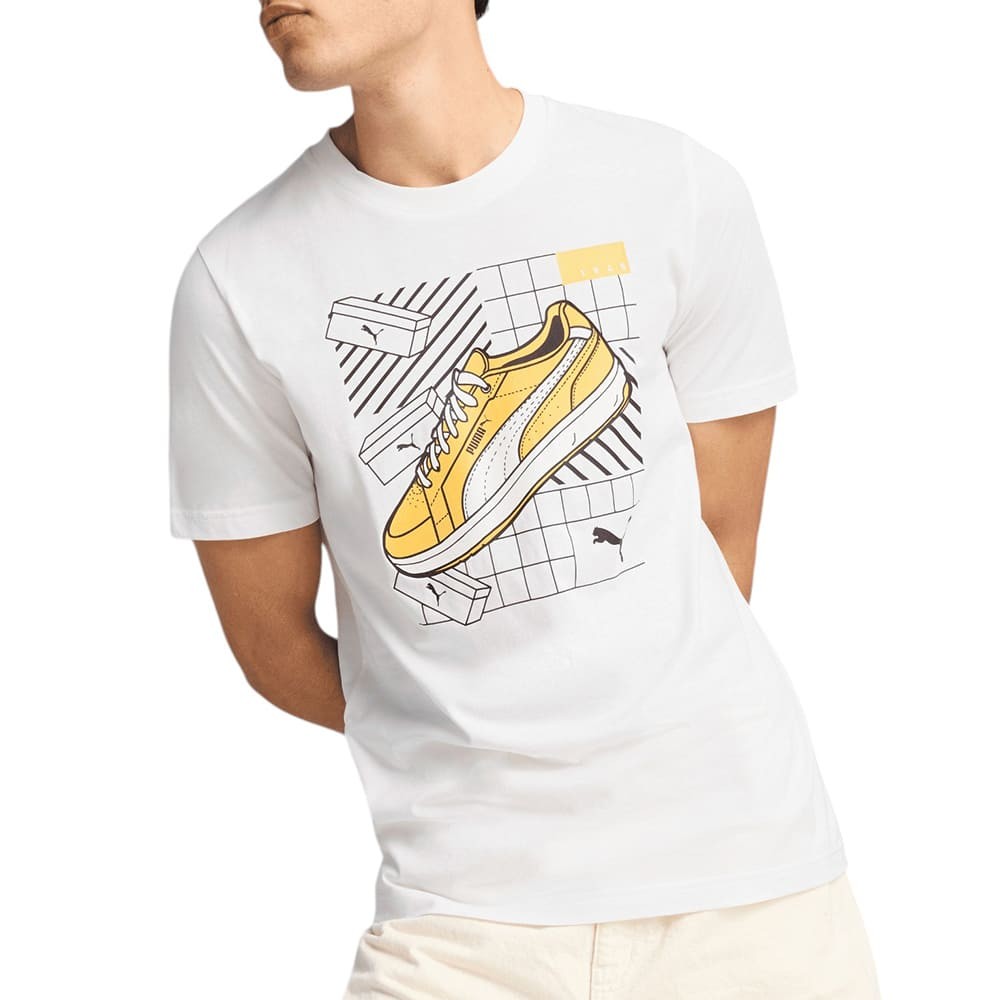 Футболка мужская Puma GRAPHICS Sneaker Tee белая 68483002 изображение 1