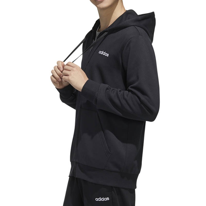 Толстовка чоловіча Adidas M Feelcozy Fz чорна FL8591 — фото 4 — Sport City Толстовка чоловіча Adidas M Feelcozy Fz чорна FL8591 — фото 4
