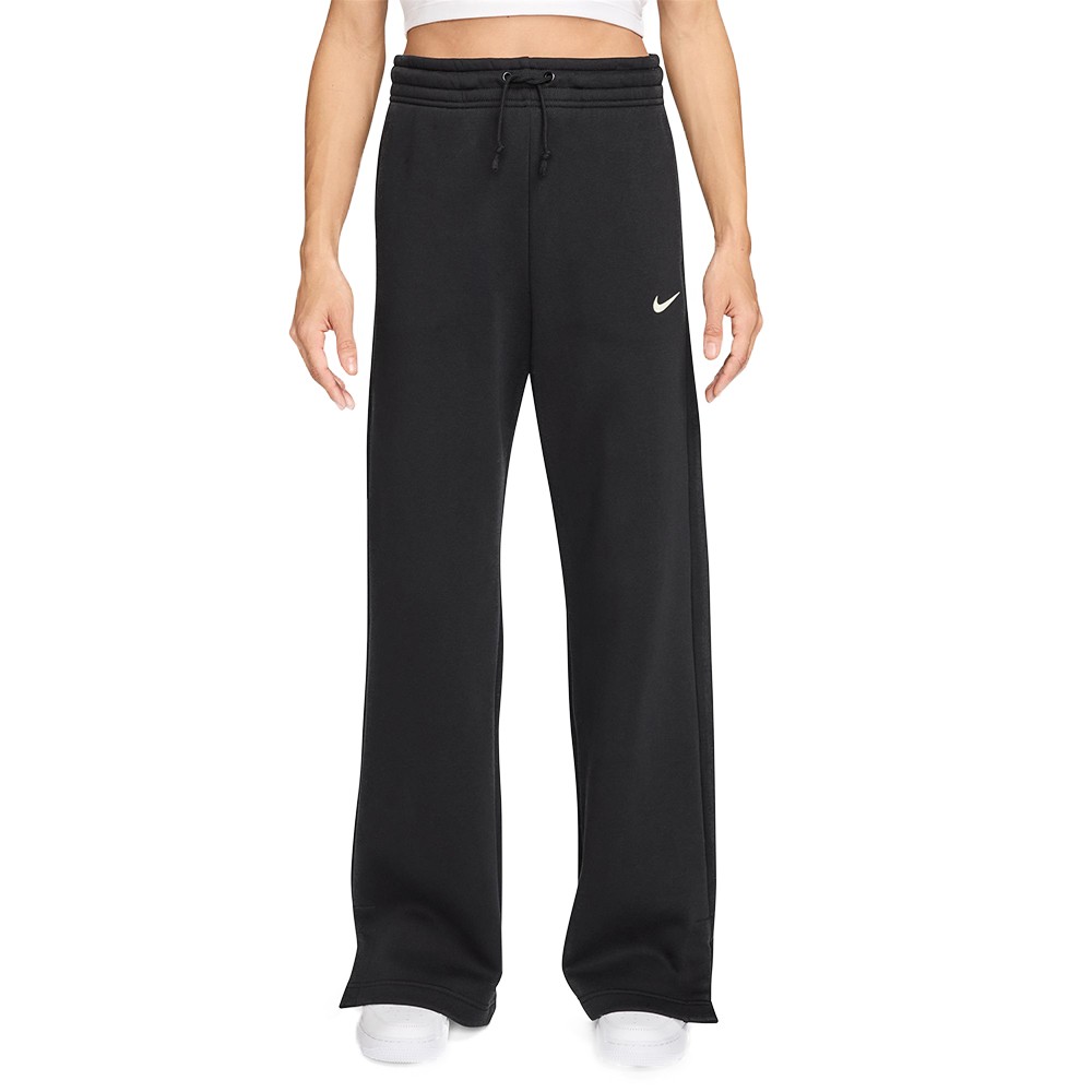 Брюки женские Nike W NSW PHNX FLC HR PANT WIDE 2 черные IH1011-010 изображение 1
