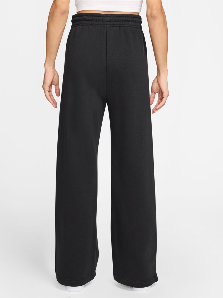 Брюки женские Nike W NSW PHNX FLC HR PANT WIDE 2 черные IH1011-010 изображение 3