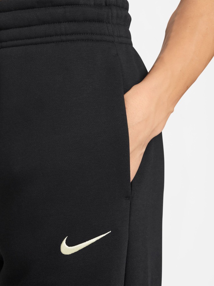 Брюки женские Nike W NSW PHNX FLC HR PANT WIDE 2 черные IH1011-010 изображение 4