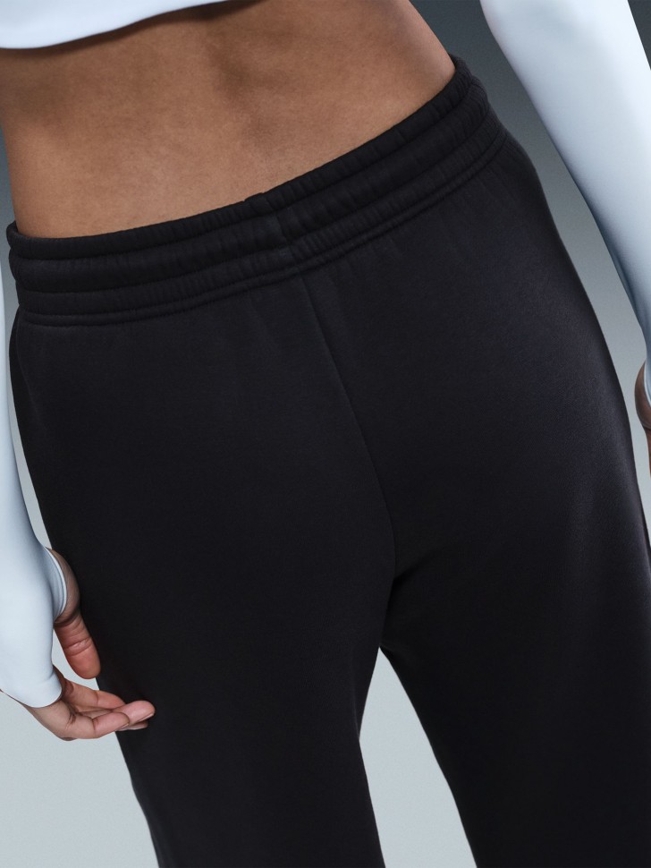 Брюки женские Nike W NSW PHNX FLC HR PANT WIDE 2 черные IH1011-010 изображение 6