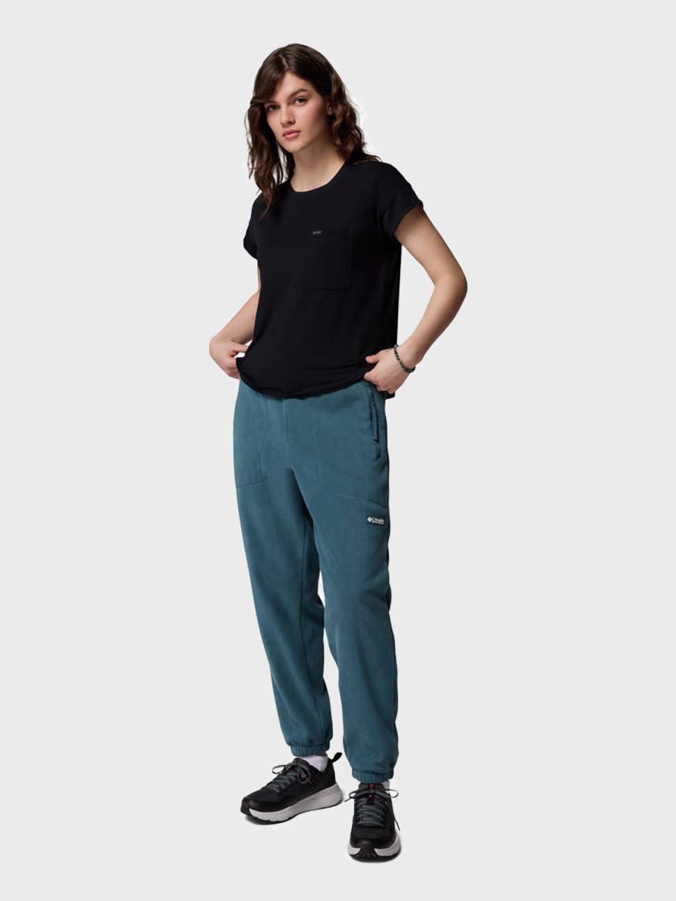Штани жіночі Columbia Sequoia Grove™ Fleece Pant бірюзові 2136211-429 — фото 8