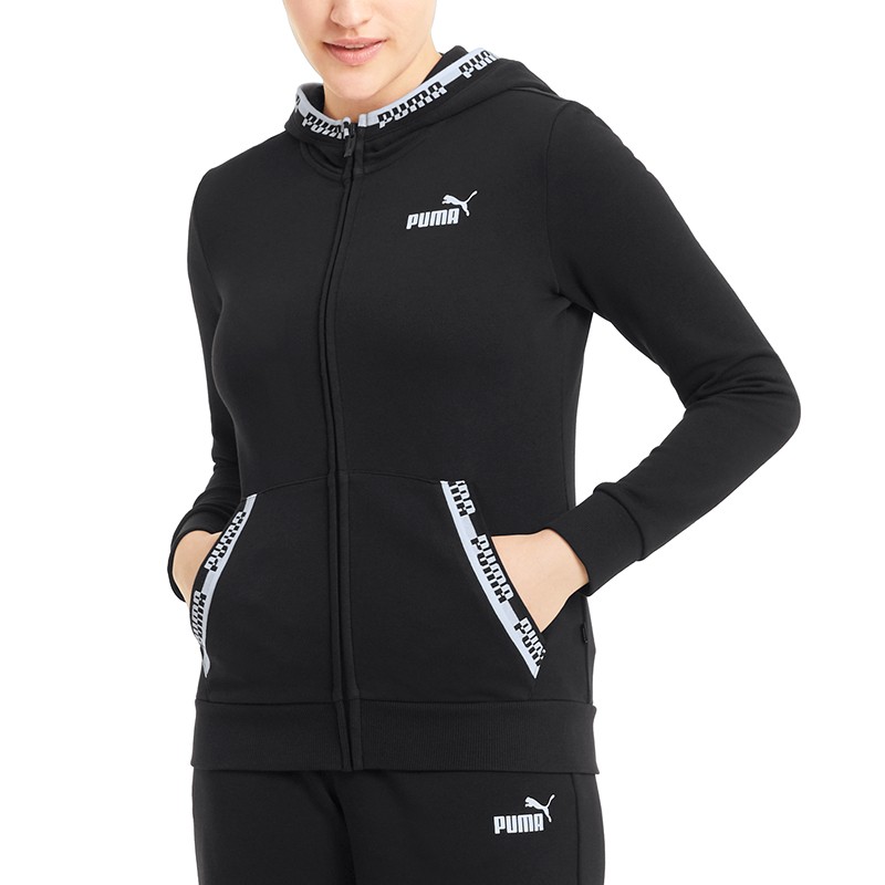 Толстовка жіноча Puma Amplified Full-Zip Hoodie чорна 58591101  — фото 3