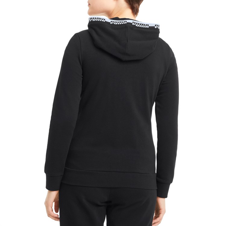 Толстовка женская Puma Amplified Full-Zip Hoodie черная 58591101 изображение 4