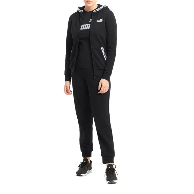 Толстовка женская Puma Amplified Full-Zip Hoodie черная 58591101 изображение 5