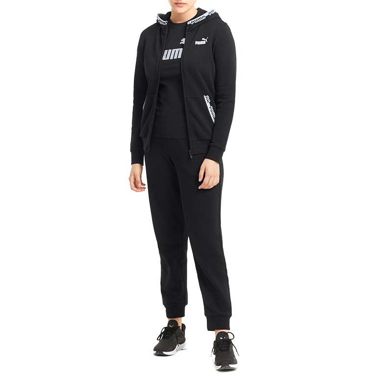 Толстовка женская Puma Amplified Full-Zip Hoodie черная 58591101 изображение 5