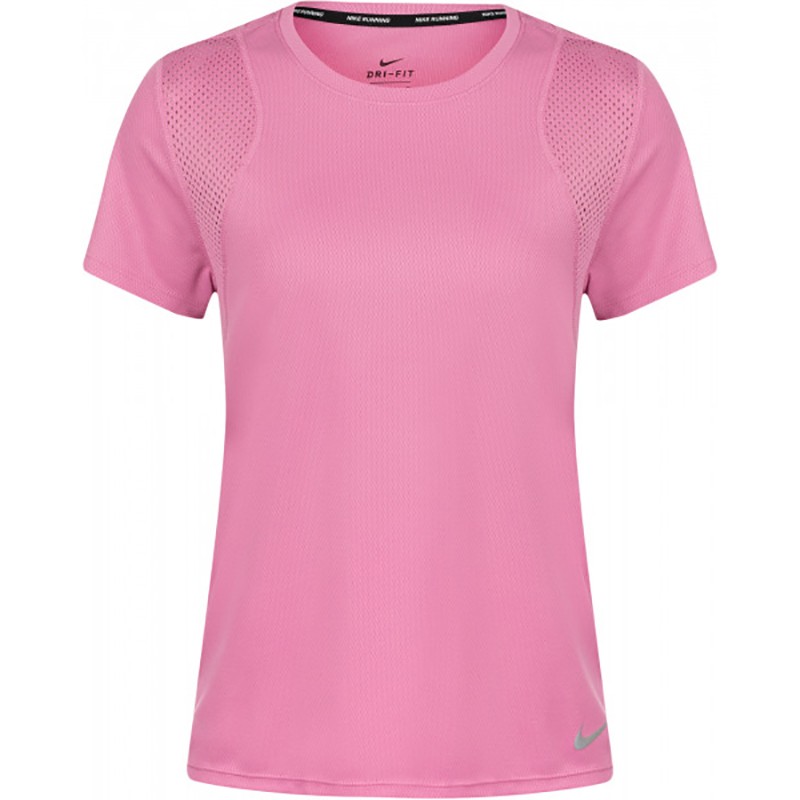 Футболка женская Nike Short-Sleeve Running Top розовая 890353-693 — Sport City Футболка женская Nike Short-Sleeve Running Top розовая 890353-693