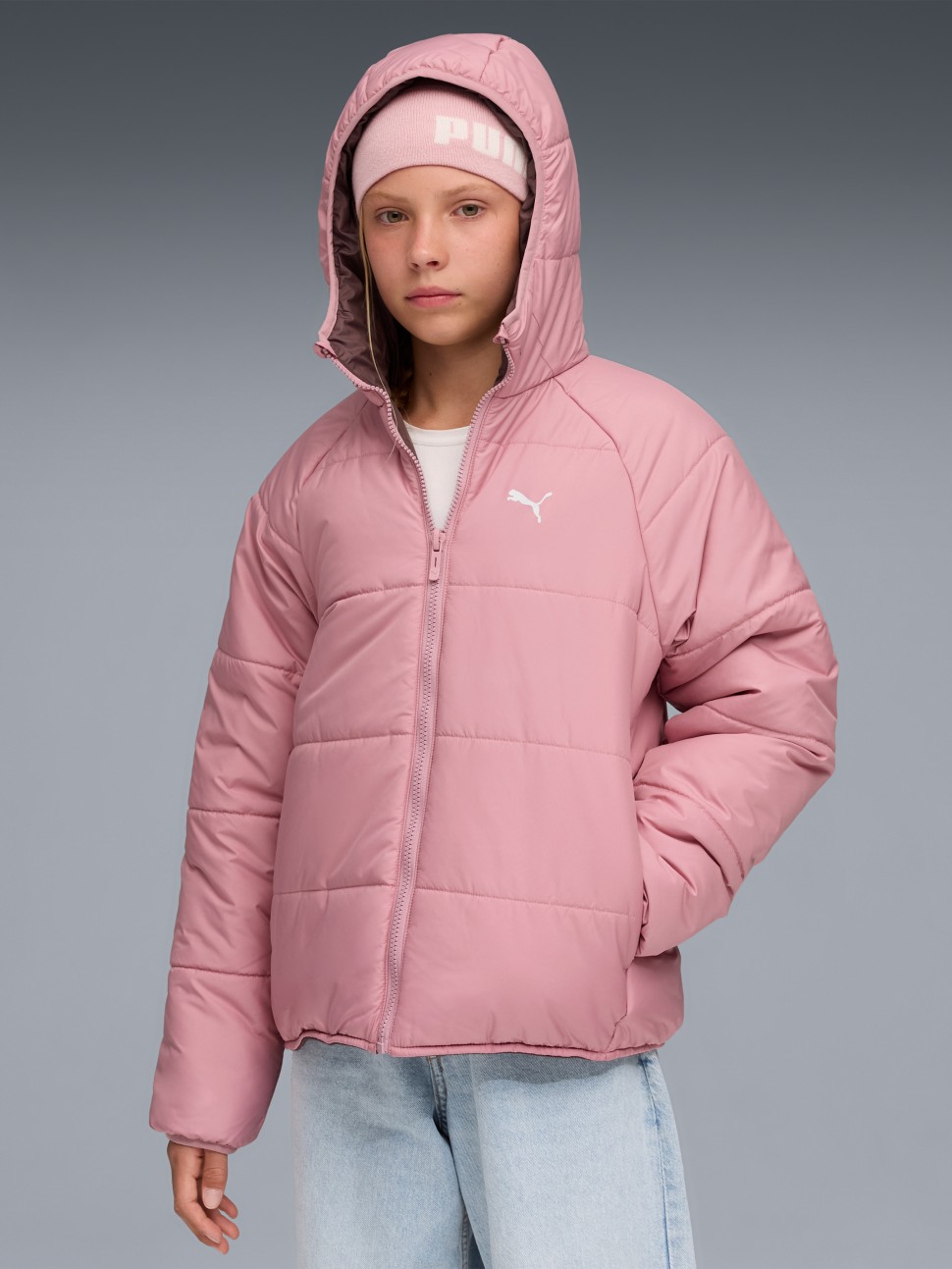 Куртка дитяча Puma Reversible Puffer Jacket рожева 68840765 — фото 2