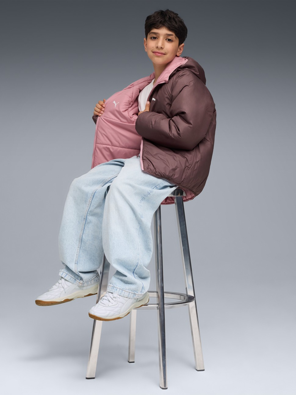 Куртка дитяча Puma Reversible Puffer Jacket рожева 68840765 — фото 5