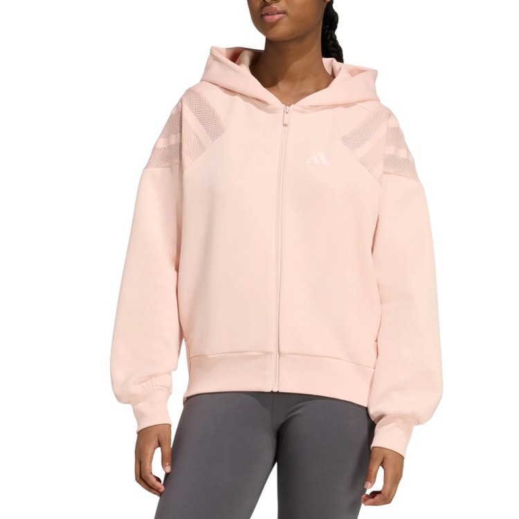 Толстовка женская Adidas W FI 3S MT HD розовая KB4231 изображение 1