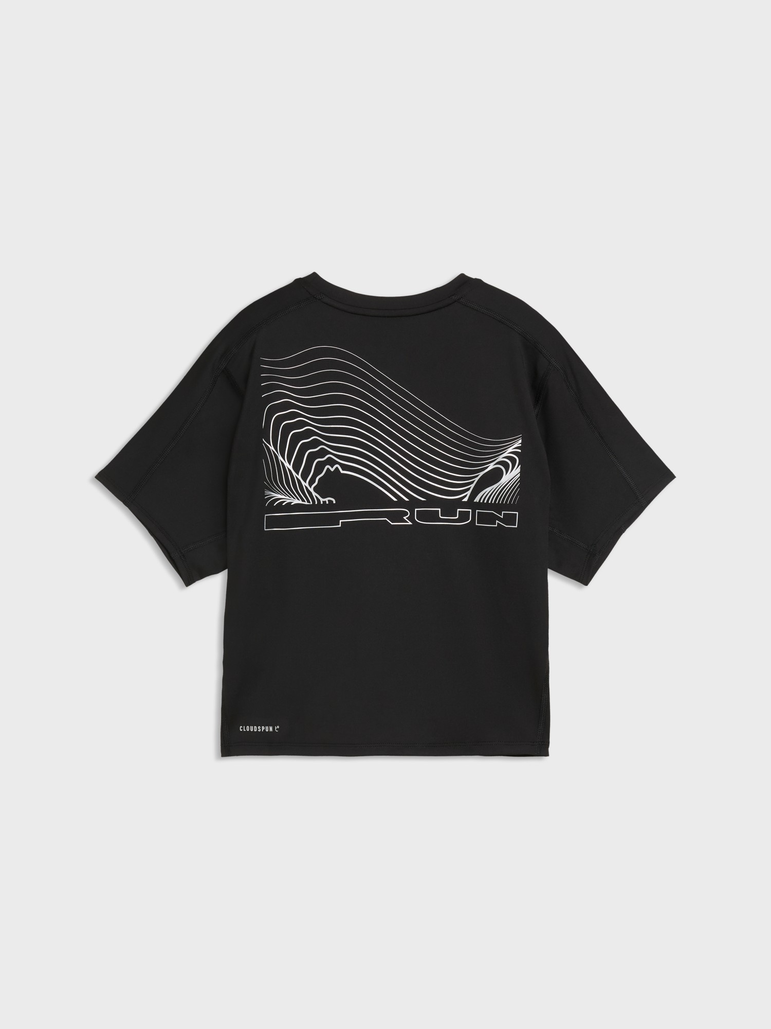 Футболка женская Puma W Run BRIGHTSTRIDE Cloudspun Tee черная 52898801 изображение 6