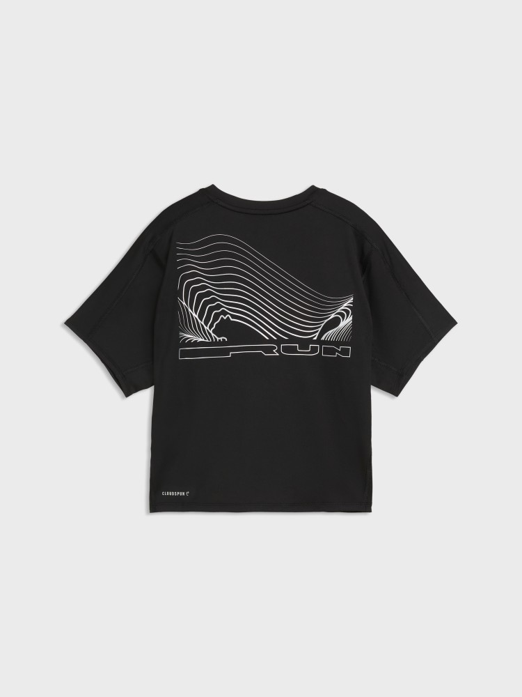 Футболка женская Puma W Run BRIGHTSTRIDE Cloudspun Tee черная 52898801 изображение 6