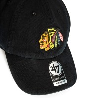 Бейсболка  47 Brand Chicago Blackhawks черная H-RGW04GWS-BK  изображение 2