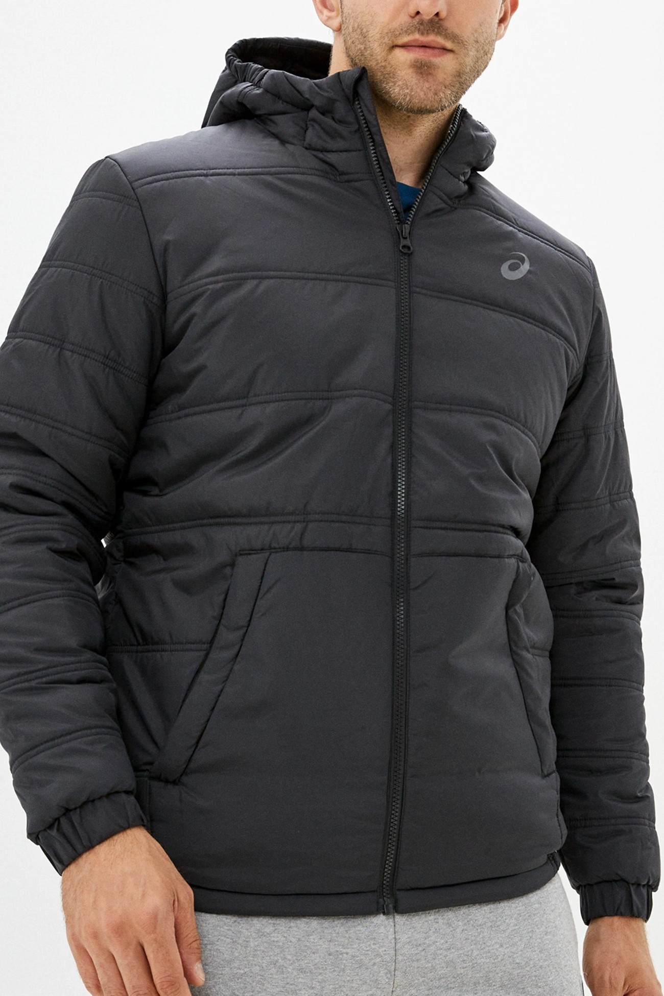 Куртка чоловіча Asics Padded Jacket M чорна 2031C504-001  изображение 2