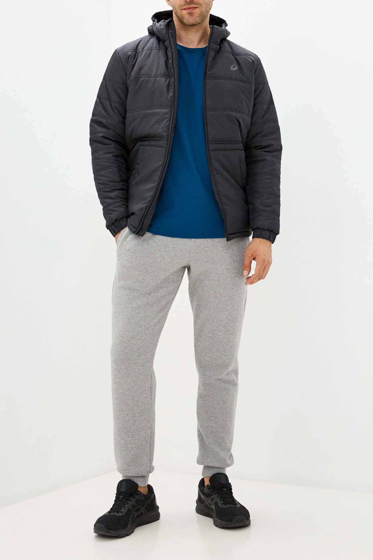 Куртка чоловіча Asics Padded Jacket M чорна 2031C504-001  изображение 3