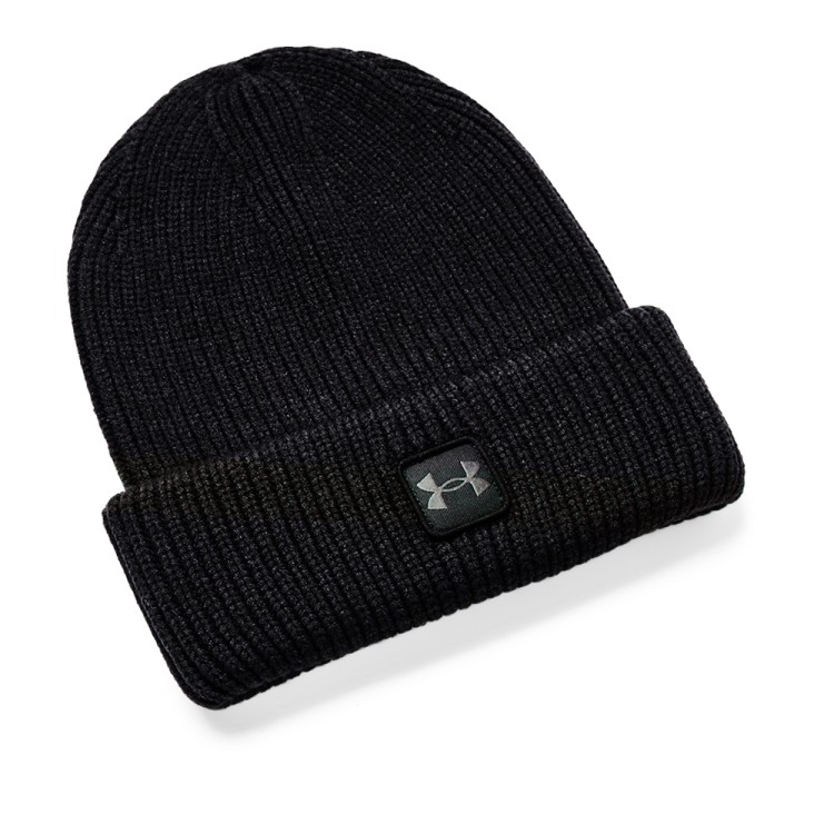 Шапка Under Armour UA Halftime Ribbed чорна 1373092-001 изображение 1