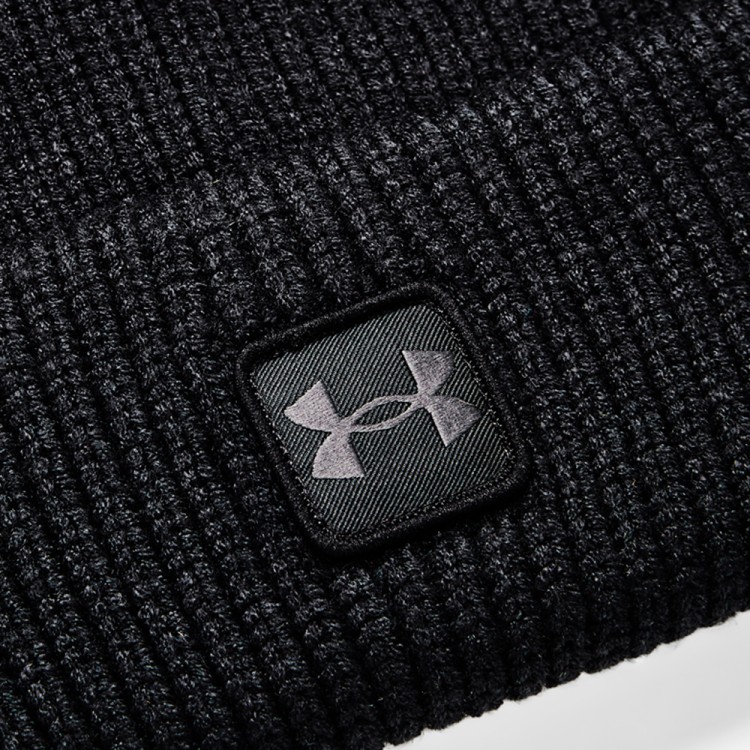 Шапка Under Armour UA Halftime Ribbed чорна 1373092-001 изображение 2