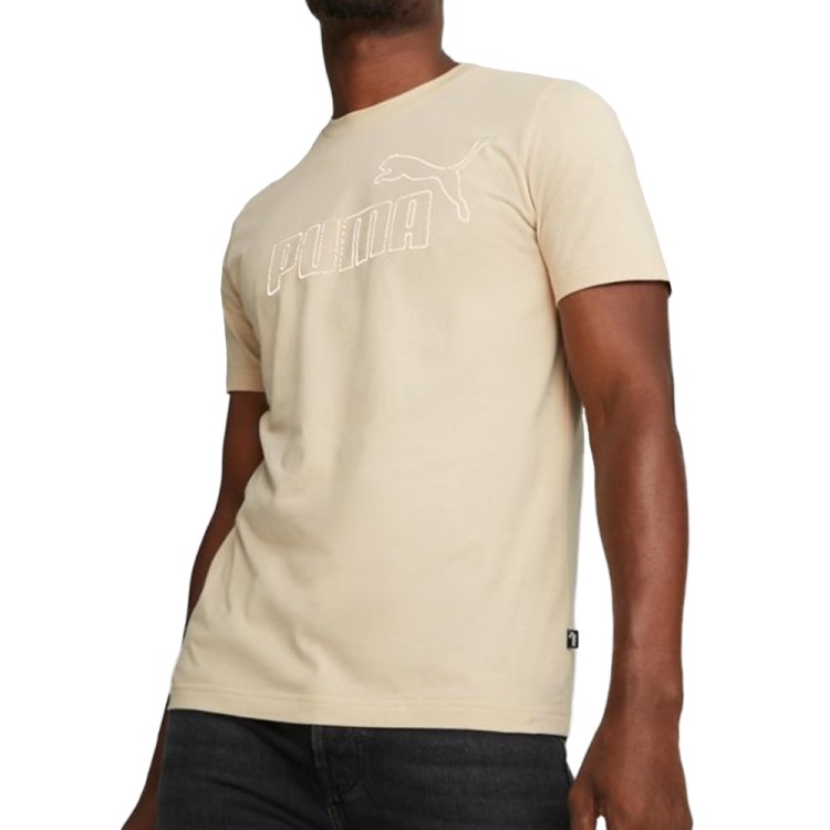 Футболка чоловіча Puma ESS ELEVATED Tee бежева 84988388 изображение 1
