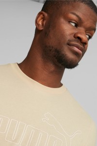 Футболка чоловіча Puma ESS ELEVATED Tee бежева 84988388 изображение 4