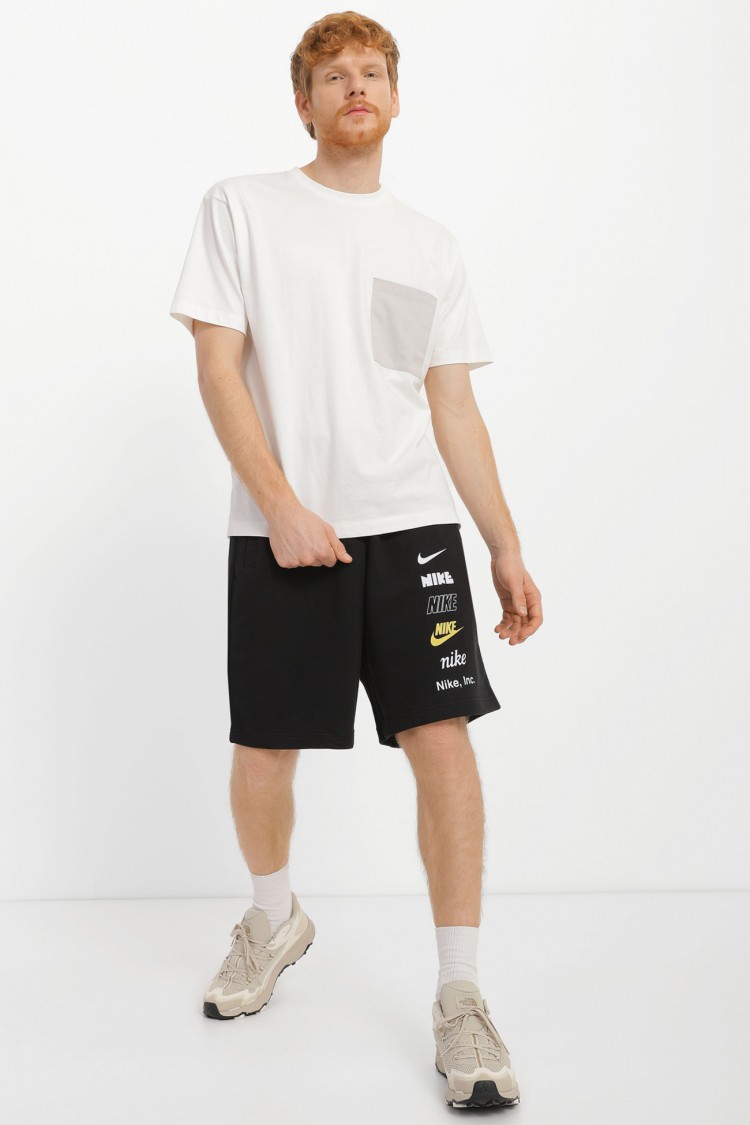 Шорти чоловічі Nike M NK CLUB+ FT SHORT MLOGO чорні FB8830-010 изображение 3