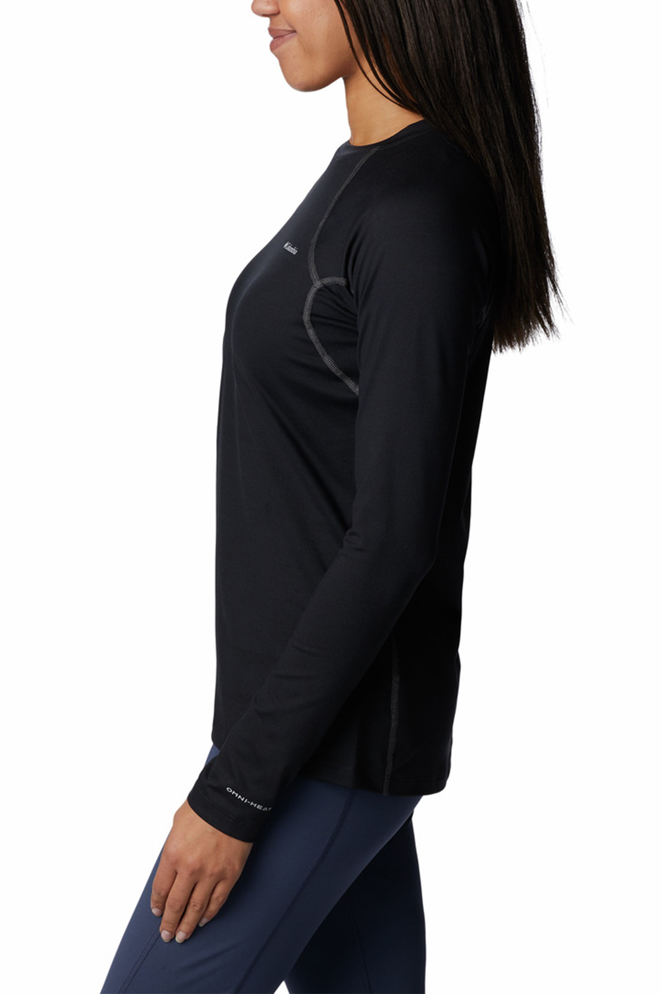 Термобілизна жіноча Columbia Heavyweight Stretch Long Sleeve Top чорна 1638991-011 изображение 2