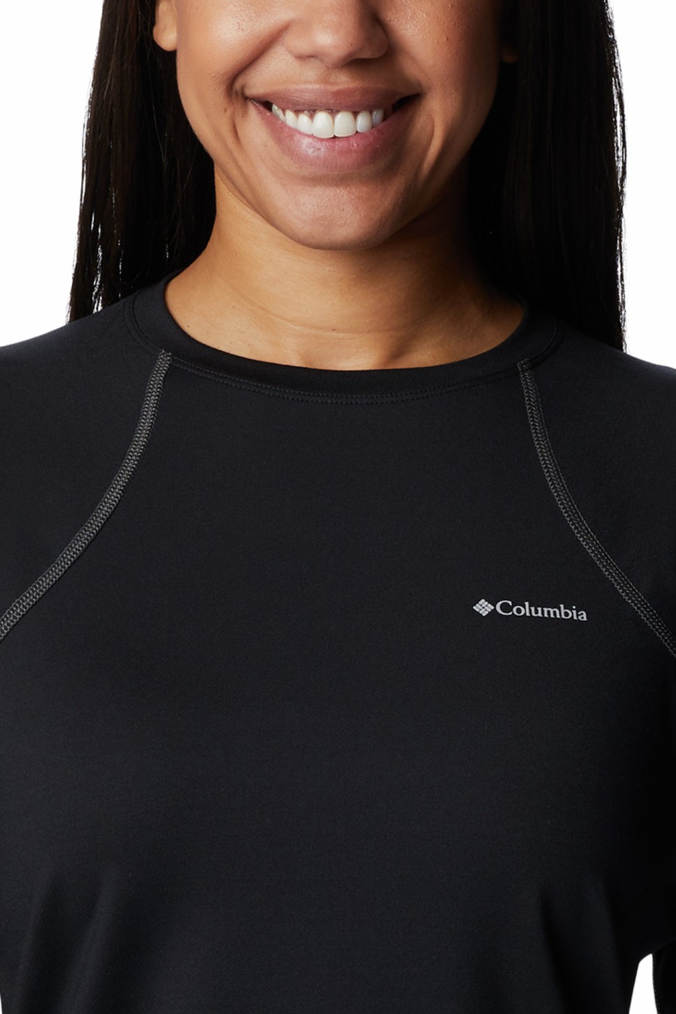 Термобілизна жіноча Columbia Heavyweight Stretch Long Sleeve Top чорна 1638991-011 — фото 3