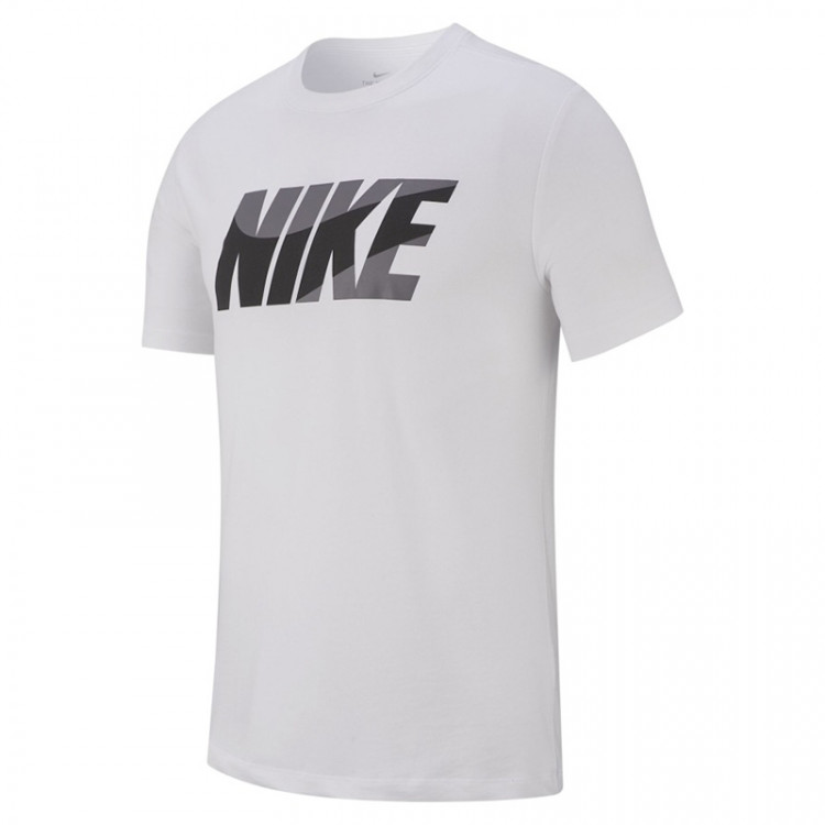 Футболка мужская Nike Dry Tee Dfc Nike Block белая AR6027-100 изображение 3