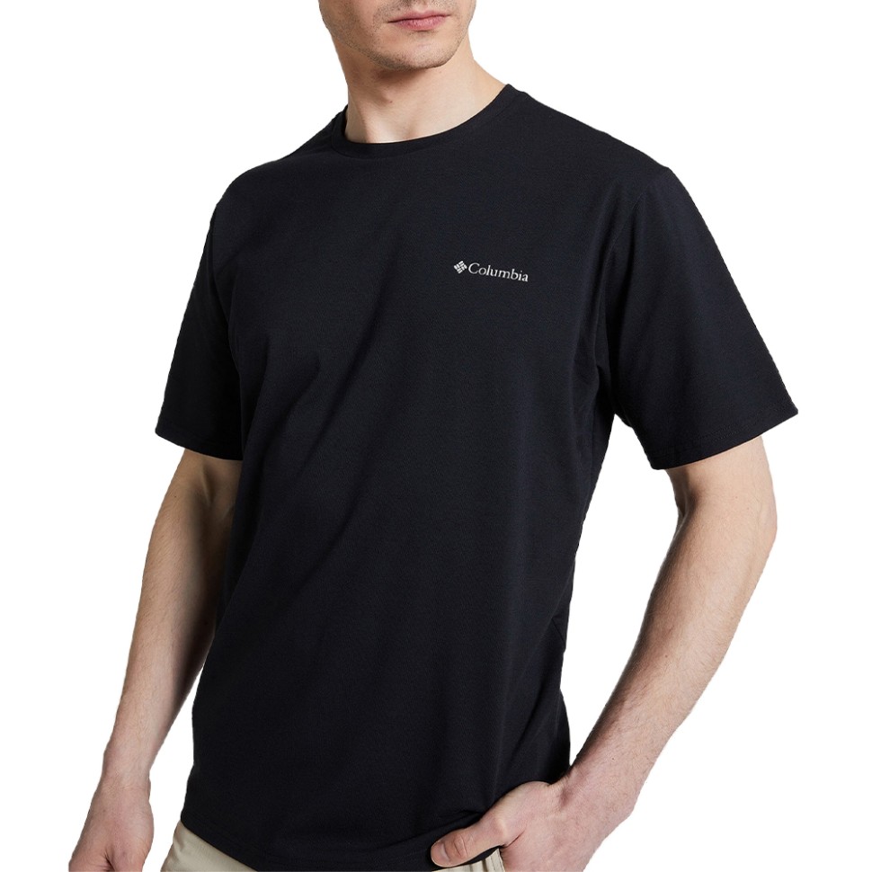 Футболка чоловiча Columbia Men's Sun Trek™ Short Sleeve Tee чорна 1931161-010 — фото 1