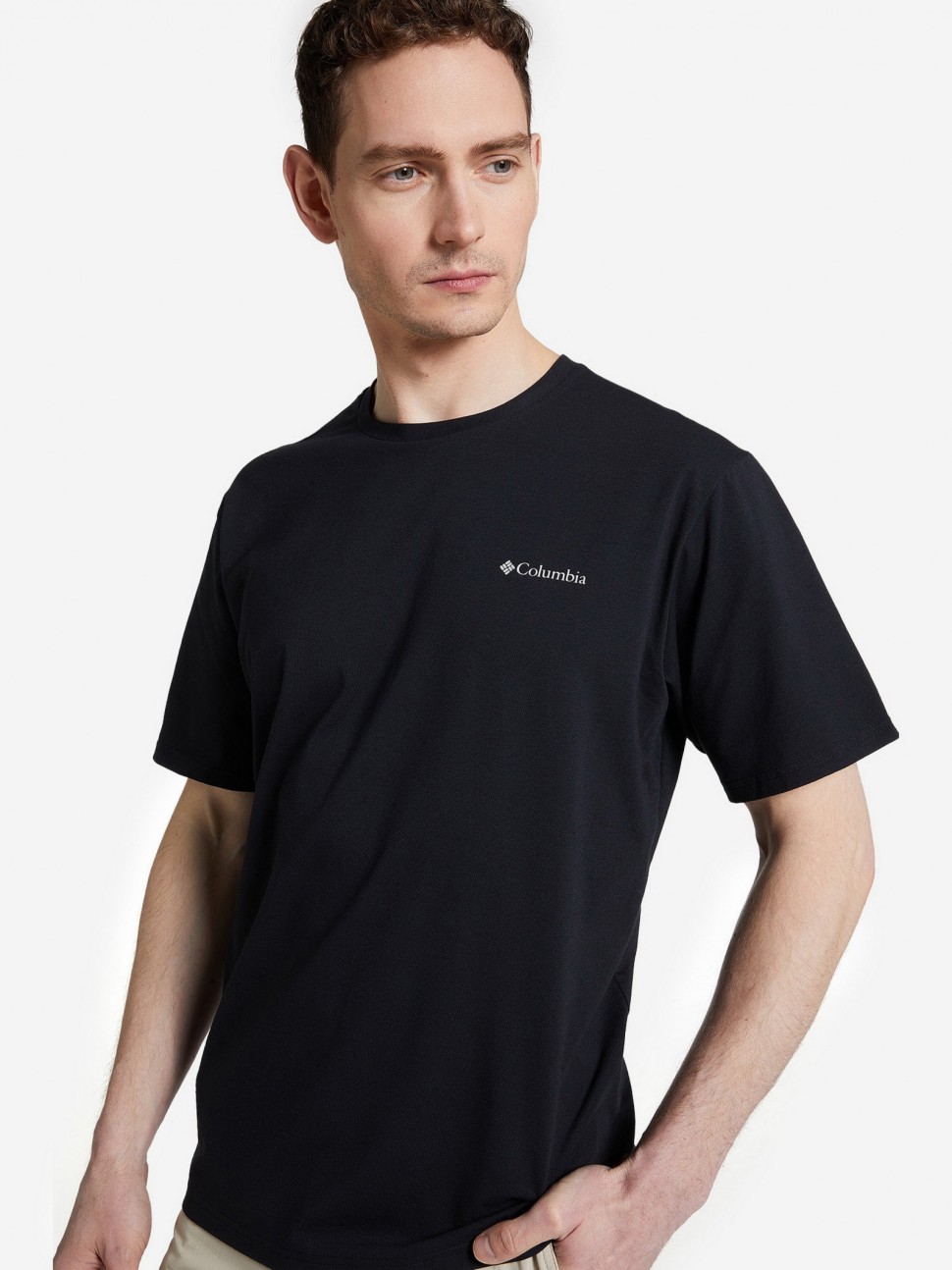 Футболка чоловiча Columbia Men's Sun Trek™ Short Sleeve Tee чорна 1931161-010 — фото 2