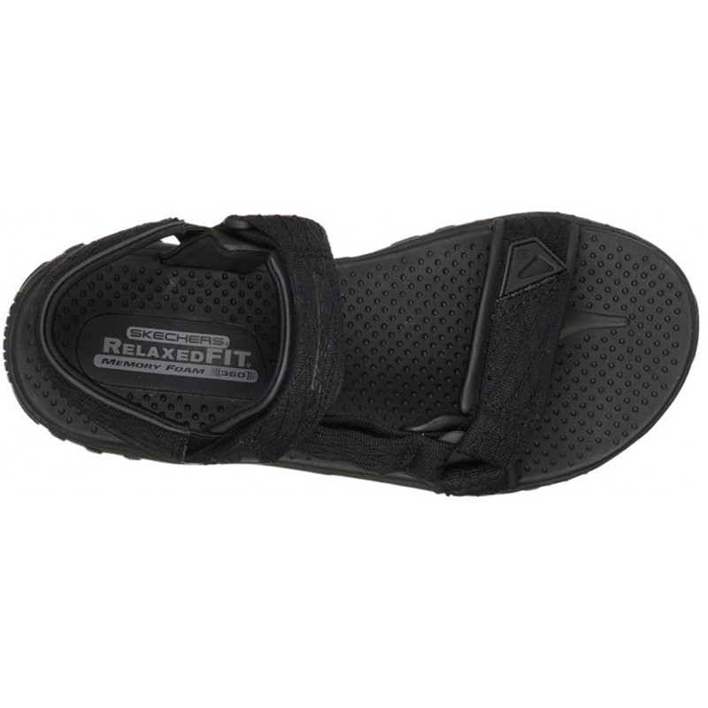 Сандалии мужские Skechers RELAXED FIT: REGGAE - TULO RIVER черные 65524-BLK — фото 2