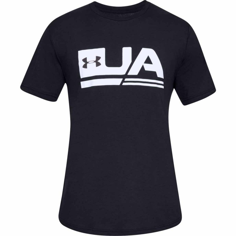 Футболка мужская Under Armour SPORTSTYLE SS DROP HEM черная 1329617-001