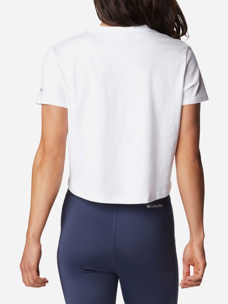 Футболка женская Columbia NORTH CASCADES™ CROPPED TEE белая 1930053-101 изображение 3