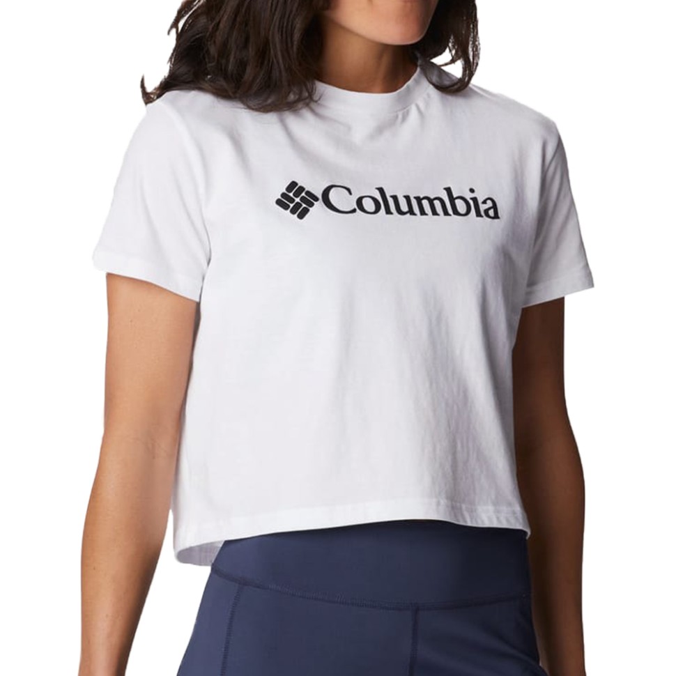 Футболка жіноча Columbia NORTH CASCADES™ CROPPED TEE біла 1930053-101 — фото 1