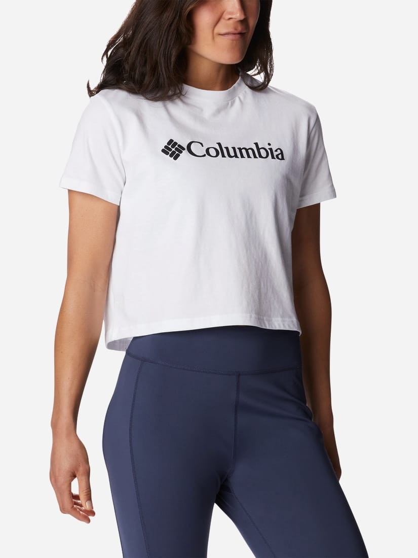 Футболка жіноча Columbia NORTH CASCADES™ CROPPED TEE біла 1930053-101 — фото 2
