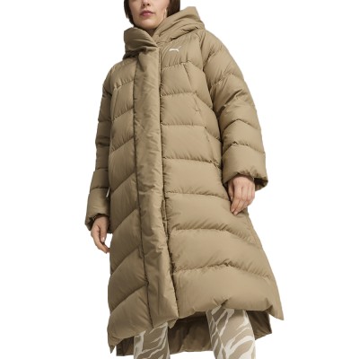 Куртка женская Puma Long down Coat бежевая 62649367