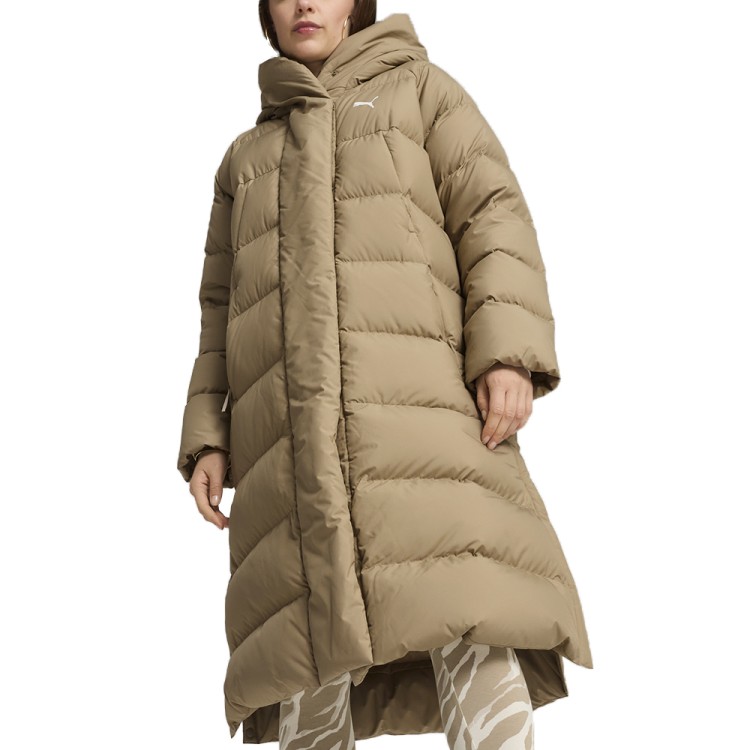 Куртка женская Puma Long down Coat бежевая 62649367 изображение 1