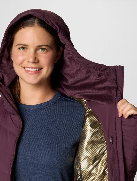 Куртка жіноча Columbia Joy Peak™ II Mid Jacket бордова 2088641-607 — фото 5