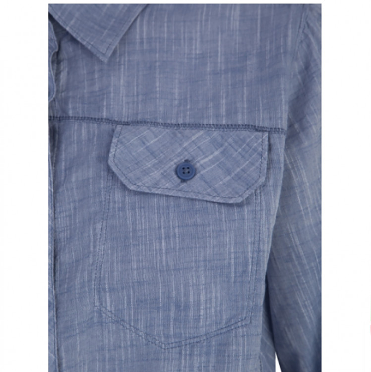 Рубашка женская Columbia Camp Henry™ Long Sleeve Shirt синяя 1450321-456 изображение 2