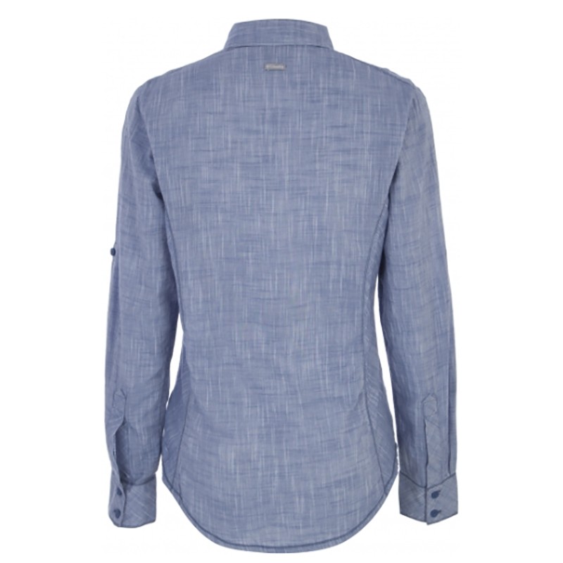 Сорочка жіноча Columbia Camp Henry™ Long Sleeve Shirt синя 1450321-456 — фото 3
