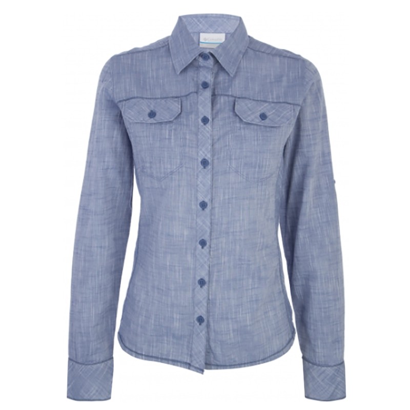 Сорочка жіноча Columbia Camp Henry™ Long Sleeve Shirt синя 1450321-456 — фото 1