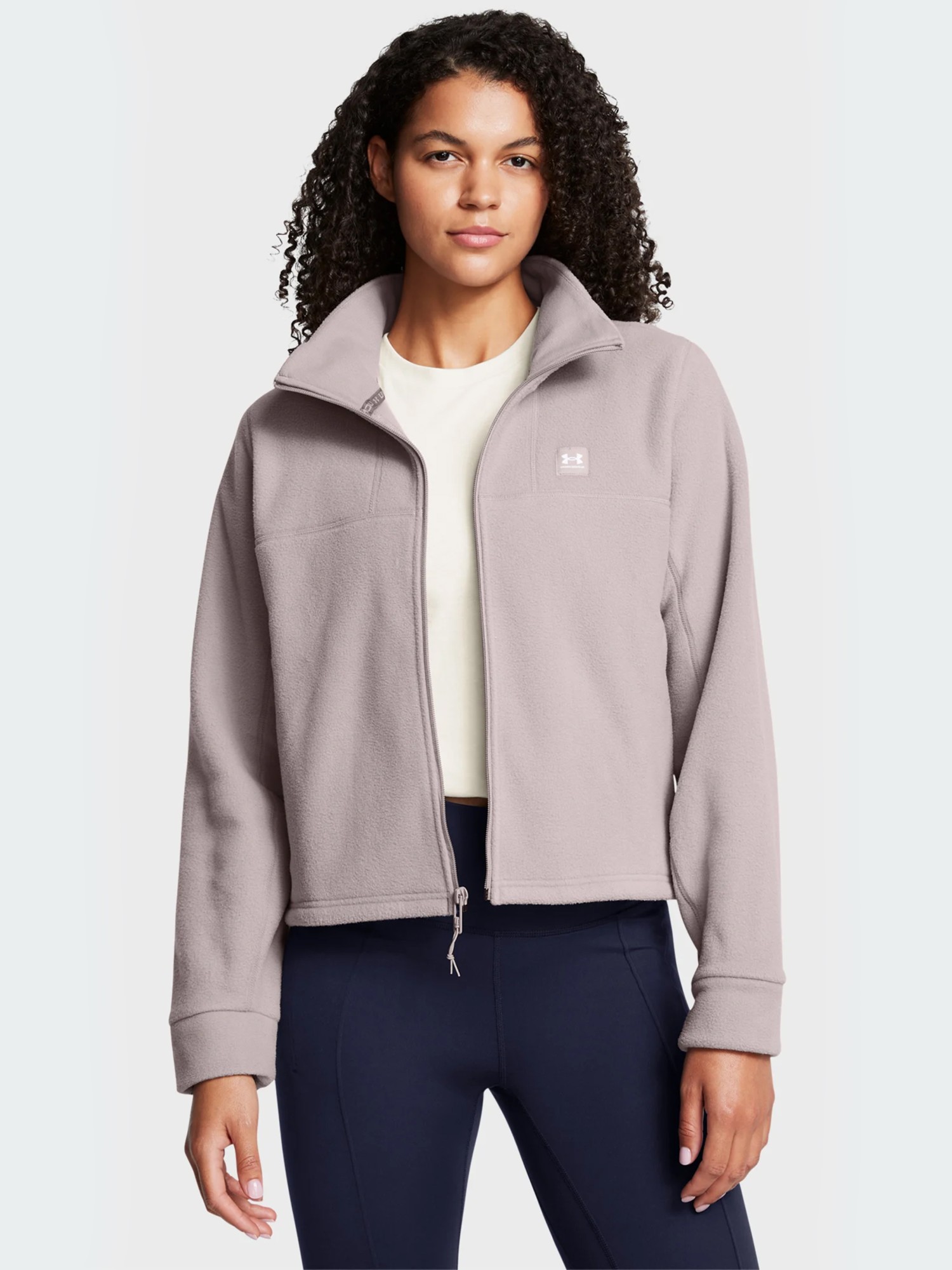 Толстовка жіноча Under Armour UA W Expanse Fleece FZ сіра 1387694-015 изображение 2