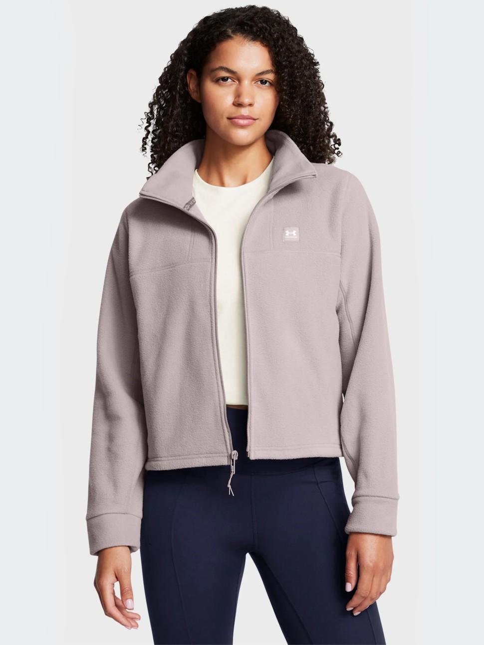 Толстовка жіноча Under Armour UA W Expanse Fleece FZ сіра 1387694-015 — фото 2