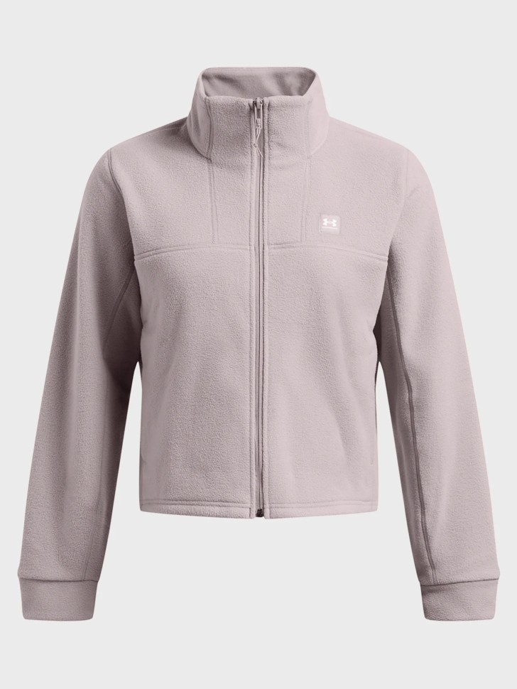 Толстовка женская Under Armour UA W Expanse Fleece FZ серая 1387694-015 изображение 5